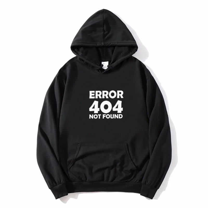 HTTP Code 404 Error Fashion Hooded Hoodie Frontend Developer Hacker Gift Present - £157.46 GBP
