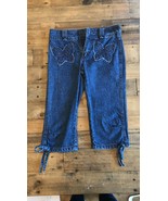 Girls Calvin Klein Jeans with Butterfly Design - Size 10 - £7.00 GBP