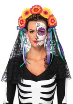 Leg Avenue A2726 Day of the Dead Flower Headban - $24.95