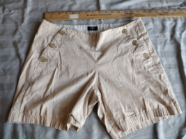 J Crew Women Nauical Sailor Beige Stretch Shorts Size 6 EUC - €13,75 EUR