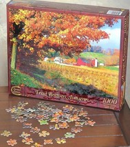 AMISH COUNTRY Trail Bottom Autumn JIGSAW PUZZLE 1000 Pieces Ltd Edition ... - $35.63