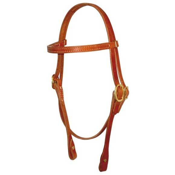 Horse Amish  Western  USA Hermann Oak Leather Headstall 975H103 - $44.54