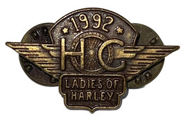 1992 HARLEY OWNERS GROUP HOG H.O.G. LOH LADIES CHAPTER MEMBER PIN Harley... - $7.24