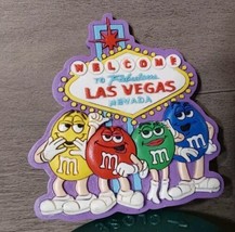 Welcome to Las Vegas Nevada M &amp; M&#39;s 2.5x2.5&quot; Fridge Magnet 1999 Rubber - $16.70