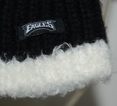 Reebok NFL Licensed Philadelphia Eagles Black Womens Knit Cap image 3