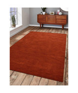 Glitzy Rugs 6 x 9 ft. Hand Knotted Gabbeh Wool Solid Rectangle Area Rug ... - $5,133.84 MXN