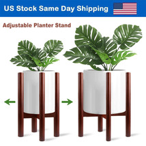 Adjustable Plant Stand Holder Rack For Indoor &amp; Outdoor Bamboo Large Planter Pot - £24.98 GBP