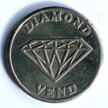 Diamond Vend Arcade Token Silver Tone No Cash Value Gaming Coin - £11.76 GBP