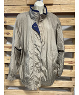 Vintage Capistrano Tan Beige Windbreaker Shoulder Pads Woman&#39;s Size 2XL ... - $20.35 CAD