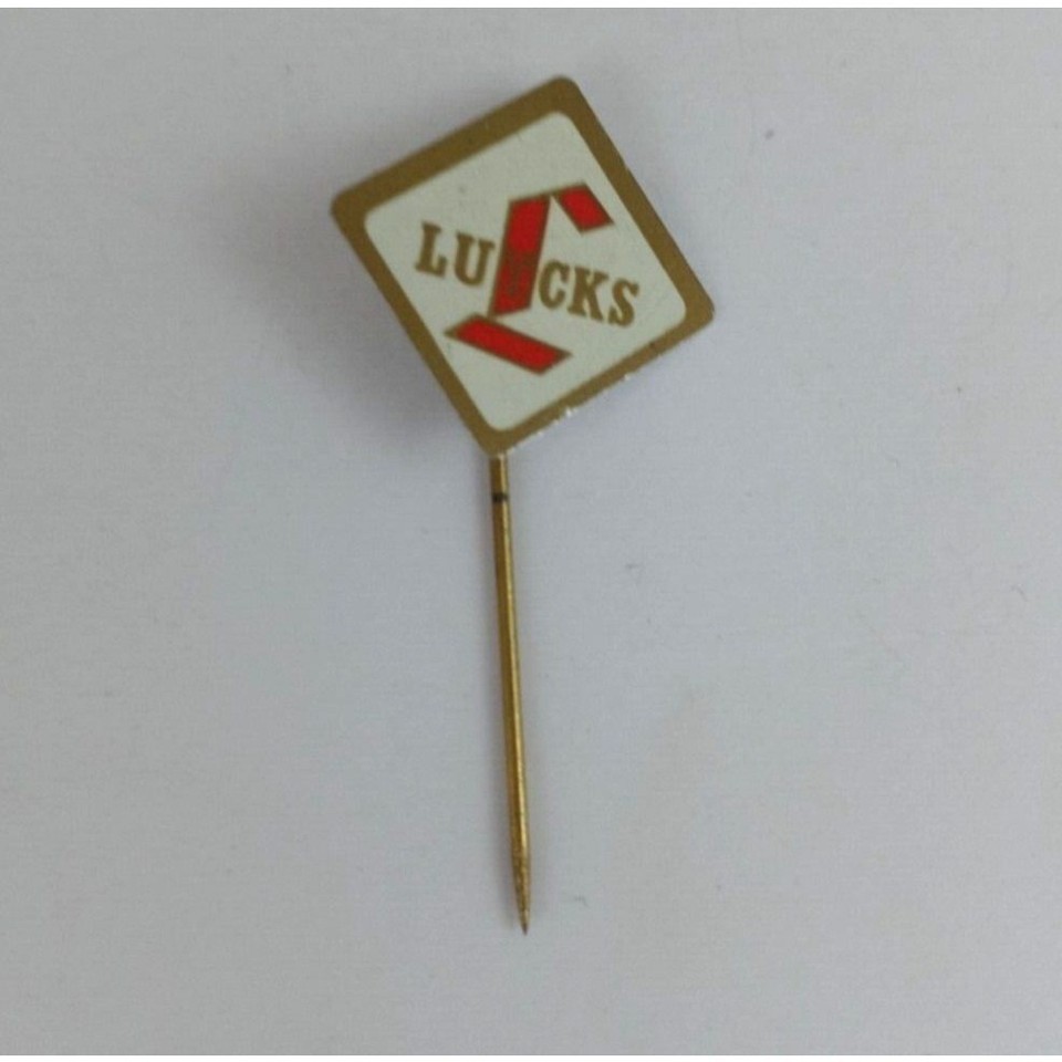 Vintage Luckycks Diamond Shaped German Stick Lapel Hat Pin - $8.42