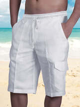 Men&#39;s Plus Size Drawstring Pocketed Shorts - $20.49