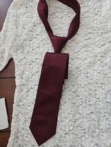 New Men’s Burgundy Tie Nick Graham Everywhere 100% Polyester - $14.80