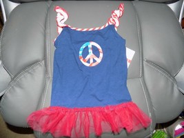American Made 4th of July Peace Sign Dress Size L NEW - £14.30 GBP