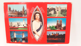 Queen Elizabeth 1977 Silver Jubilee Commemorative Postcard Postmarked See photos - £3.91 GBP