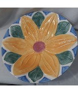 Vintage Treasure Craft Ceramic Sunflower Large Serving Bowl 13&quot; Diameter... - £34.44 GBP