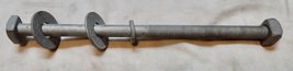 1/2”-11 x 12” Long Square Head Bolts Galvanized 6” Thread &amp; 3 Washers + ... - $7.99