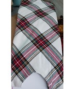 Ashland Christmas Tree Skirt-Plaid-Fur Trim-48&quot;-Felt-Lined-Beautifully C... - $20.17 CAD