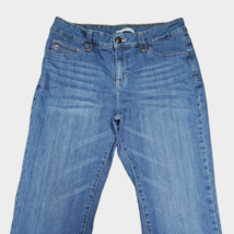 Lee Perfect Fit Women&#39;s Size 14 Medium High-Rise Straight Leg Blue Denim Jeans - £13.62 GBP