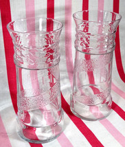 Fun Retro 90&#39;s Red Lobster Restaurant 2pc Souvenir Clear Lighthouse Glasses - £11.19 GBP