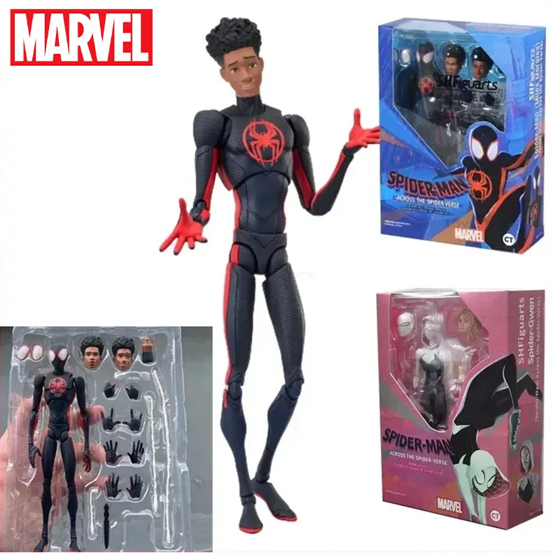 F spiderman miles morales gwen action figures spider man across the spider verse figure thumb200