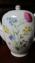 Johann Seltmann Vohenstrauss Bavaria teapot flowers &amp;  gold, GERMANY Plu... - $123.75