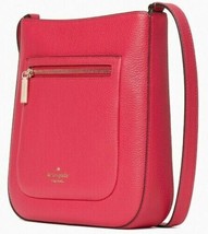 Kate Spade Leila Bright Rose Leather Top Zip Crossbody WKR00454 Pink NWT... - £69.64 GBP