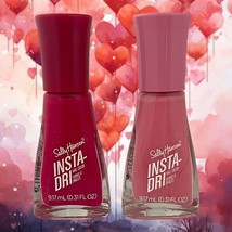 Lot of 2 Sally Hansen INSTA DRI Nail Color Polish 363 Let&#39;s Jam 275 Rapid Rose - £7.58 GBP