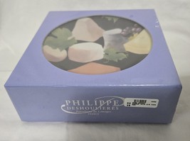 PHILIPPE DESHOULIERES Cocktail 6” Plates Limoges France Cheese Noir NEW ... - $49.49