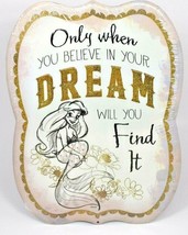 Only When You Believe In Your Dream... Mermaid Ariel/Disney Wall Hanging (New) - £17.73 GBP