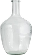 Serene Spaces Living Clear Glass Bottle Vase, Farmhouse Style Curved Bot... - £25.30 GBP