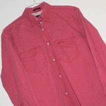 Orvis Trout Bum Fishing / Snaps Cotton Shirt ~ Sz Medium ~ Red / Vented / Mesh - £15.02 GBP