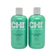 CHI Curl Preserve System Low PH Shampoo &amp; Treatment 12 Oz Set - $24.43