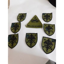 Hell on Wheels Army 2nd Armored Division and Medic Patches Set of 8 Vintage - £12.45 GBP