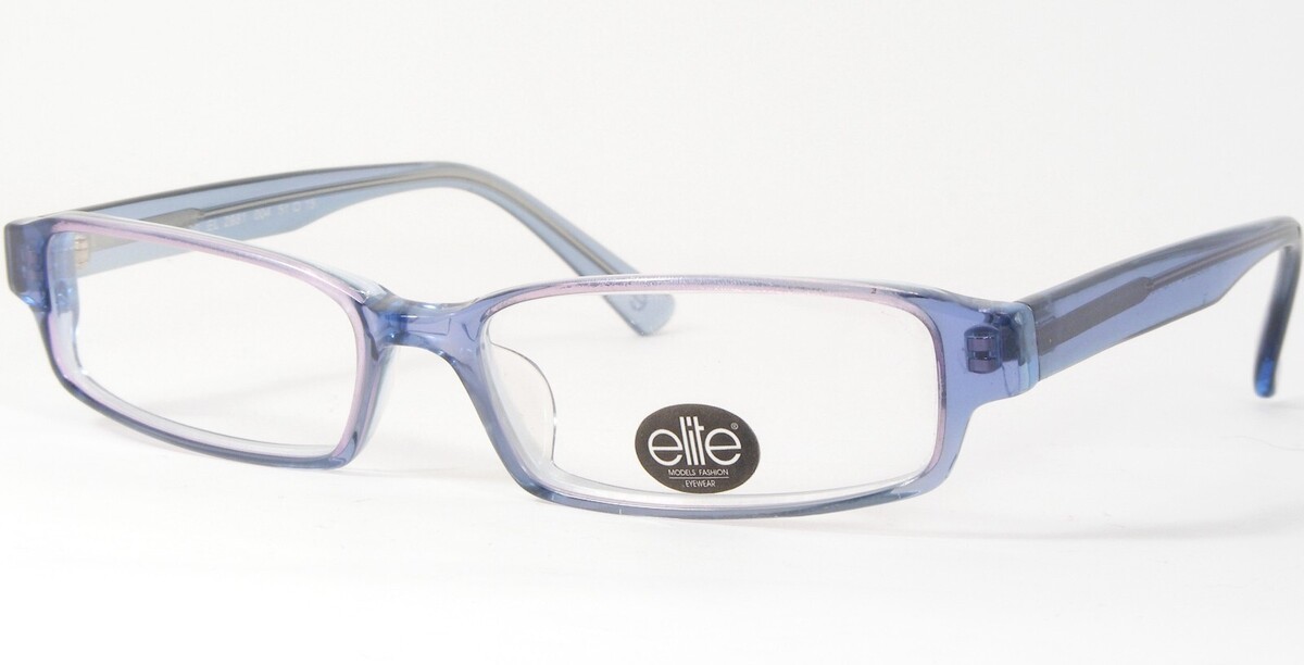 Elite MODELOS Moda EL 2881 004 Cristal Lila Azul Raro Gafas 51-15-130mm - $46.41