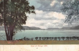 View Across The Water Of Ostego Lake NY~1913 Postcard - £7.26 GBP