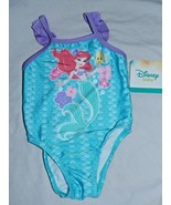 Little Mermaid Swimsuit Baby Girls One Piece Size 3/6 12 24 Months Princ... - £14.21 GBP