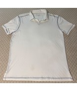 John Varvatos Men&#39;s Short Sleeve Open Collar Polo Shirt White Size L NWOT - $624.23 MXN