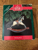 Hallmark Rocking Horse Christmas Ornament RARE VINTAGE COLLECTIBLE-SHIPS... - $59.28