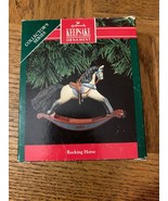 Hallmark Rocking Horse Christmas Ornament RARE VINTAGE COLLECTIBLE-SHIPS... - $50.39