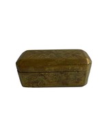 Brass Betel Box Paan Daan Ornate Hinged Lid Compartments Vintage Chewing - £46.72 GBP