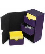BCW Purple Leatherette Deck Box Vault LX Hold 200 Sleeved - £29.88 GBP