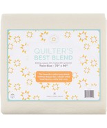 Quilt Batting Twin Size 72 X 96 | 80/60 Warm Cotton Poly Filling With Quilt - $61.68 CAD