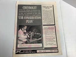 1945 Chevrolet Dealer Super Service mechanic works on car WWII Vintage Print Ad - $8.95