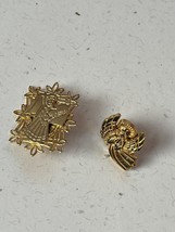 Lot of Small Goldtone Angel in Lacey Frame Lapel Hat Pin or Tie Tac – larger one - £7.47 GBP