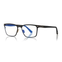 Tom Ford FT5733-B 002 Matte Black/Shiny Rose Gold/Clear Blue Light Block... - $210.69