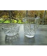 WATERFORD CRYSTAL CREAMER AND OPEN SUGAR BOWL LISMORE PATTERN WATERFORD ... - $48.46