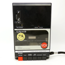 Vintage Craig J109A Voice Actuated Cassette Tape Player Voice Recorder VOX - $17.77