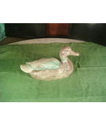 Antique/Vintage Ceramic Duck Figurine/Decoy 12in Long - $50.00