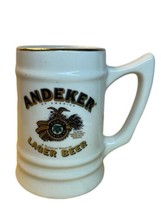 Andeker Lager Beer Mug Stein Tankard 5” Pabst Brewing Company Ceramic Vi... - £15.12 GBP