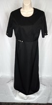 Amish Mennonite Cape Dress 38&quot; Bust/36&quot; Waist Modest Feminine Tall Black... - £19.50 GBP